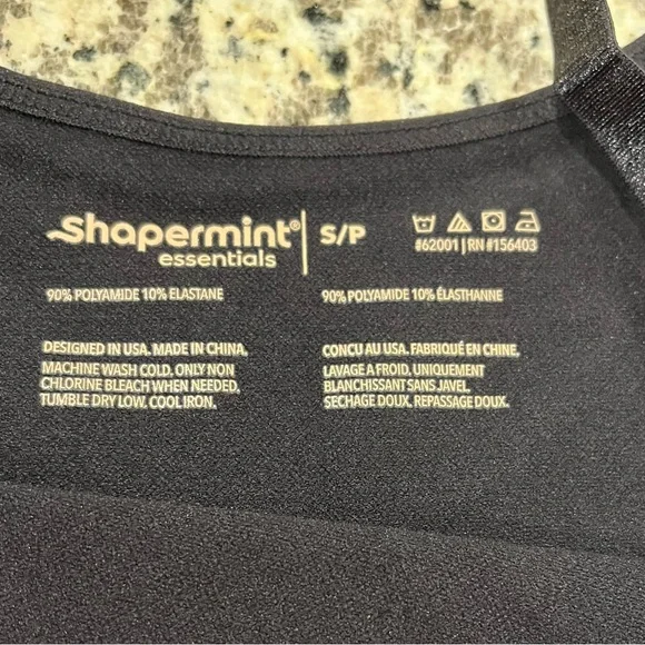 Shapermint NWT Scoup Neck Cami Essentials All Day Every Day Black Size Small - Picture 3 of 11